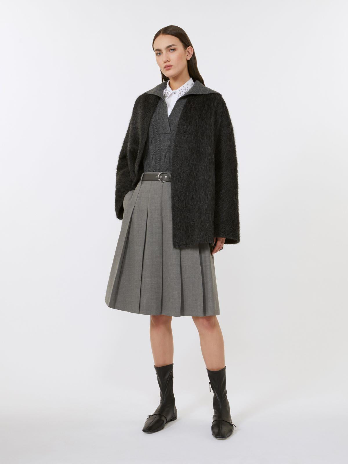 Gonna a pieghe in lana GIMMY 010 MAX MARA STUDIO