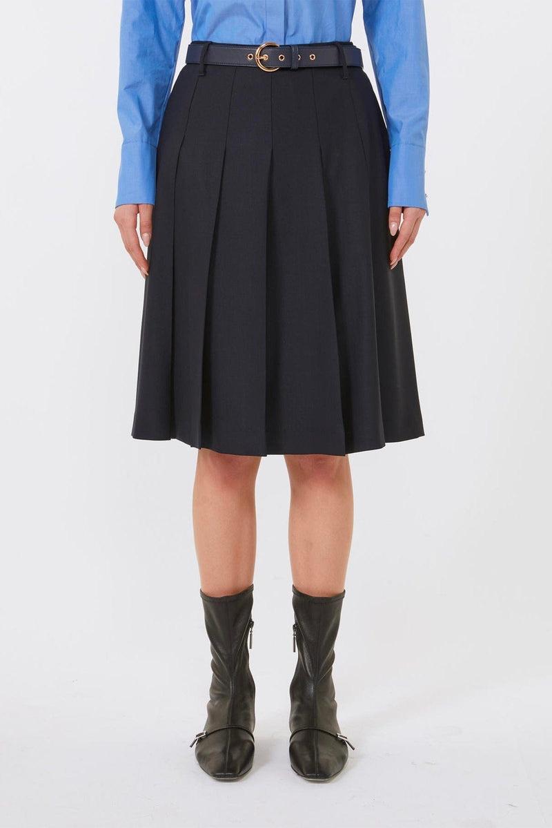 Gonna a pieghe in lana GIMMY 005 MAX MARA STUDIO