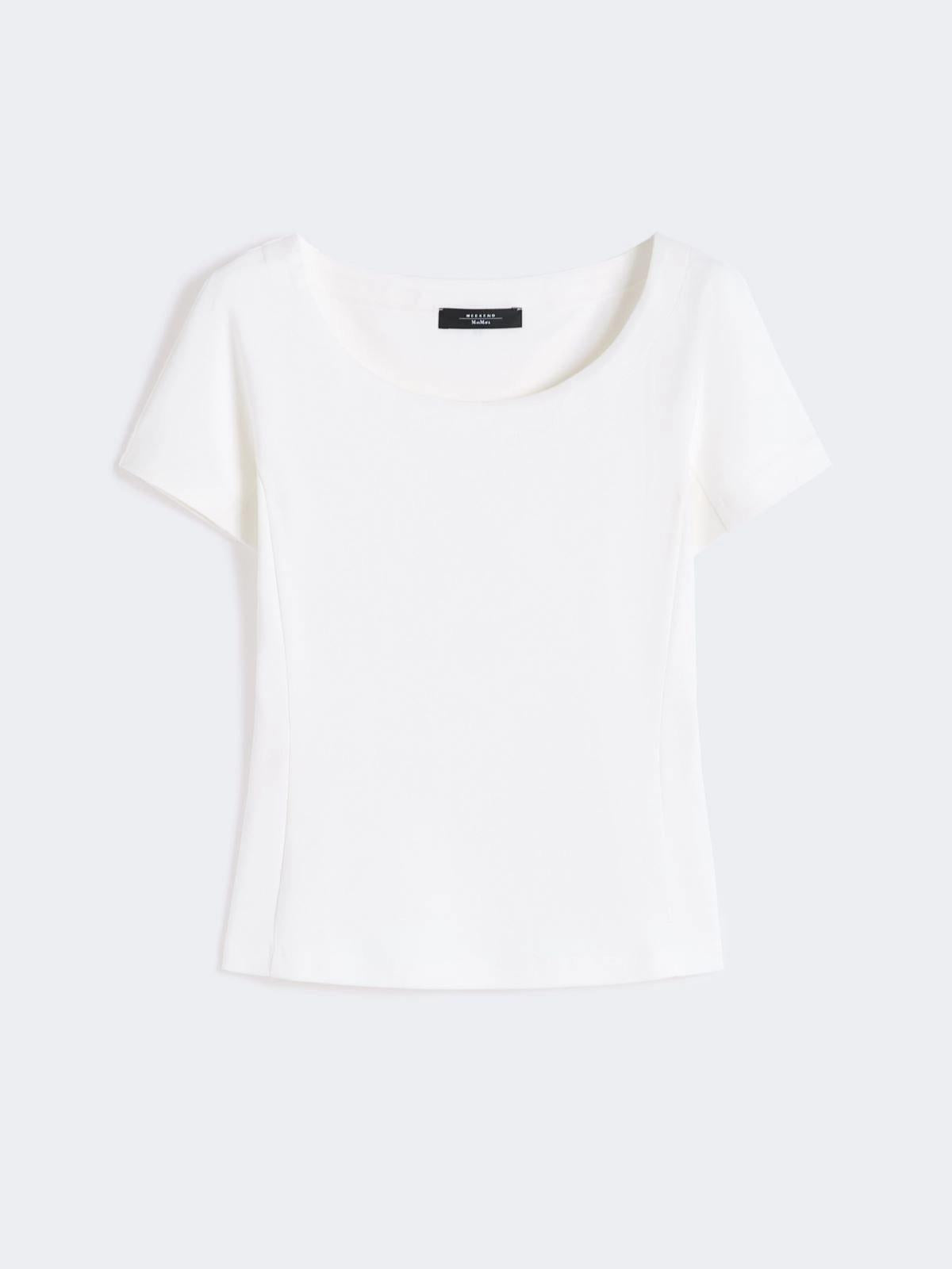 Top aderente in jersey - Bianco<BR/> WKDMULTIG 001 WEEKEND