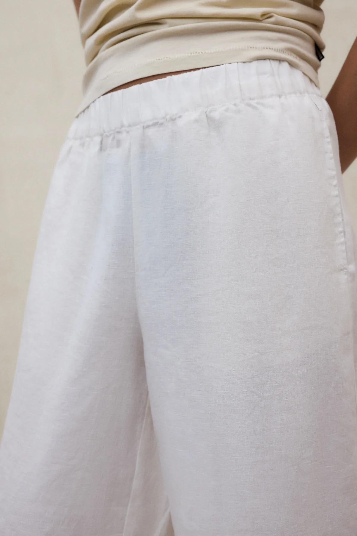 Pantaloni Mossi Bianchi<BR/><BR/> MOSSI 000 ECOALF
