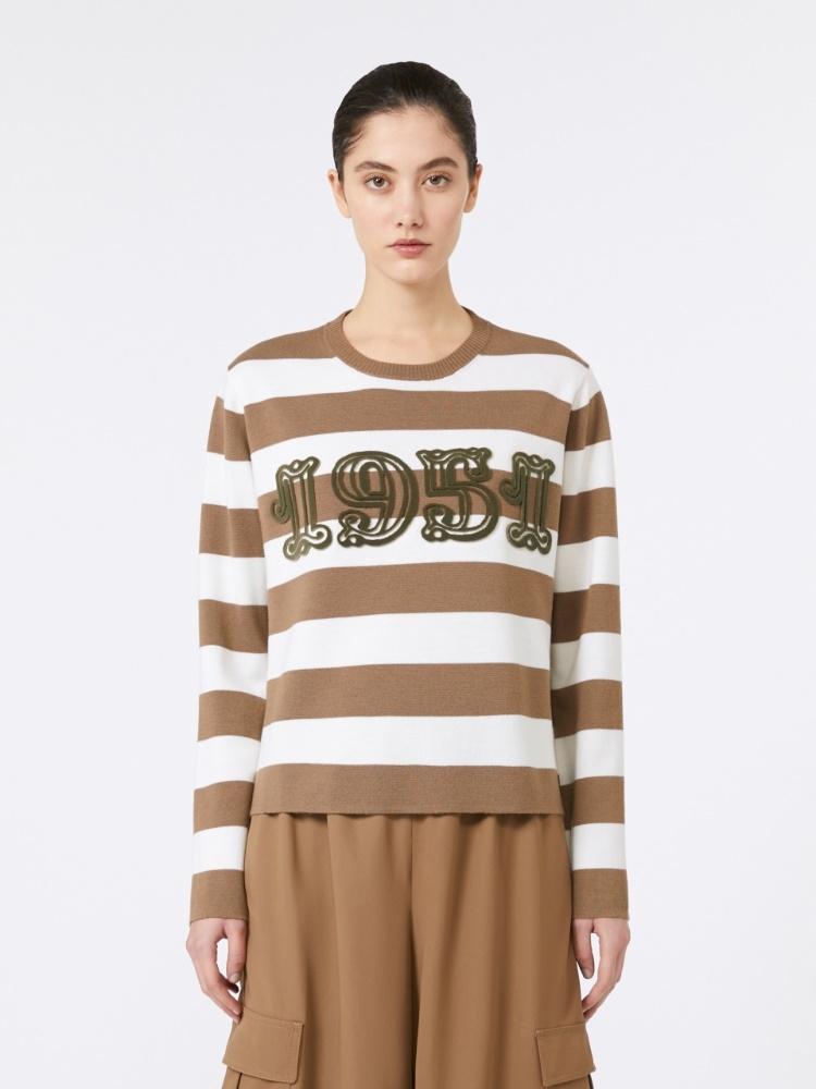 Maglia in lana con ricamo 1951 VITERBO 009 MAX MARA