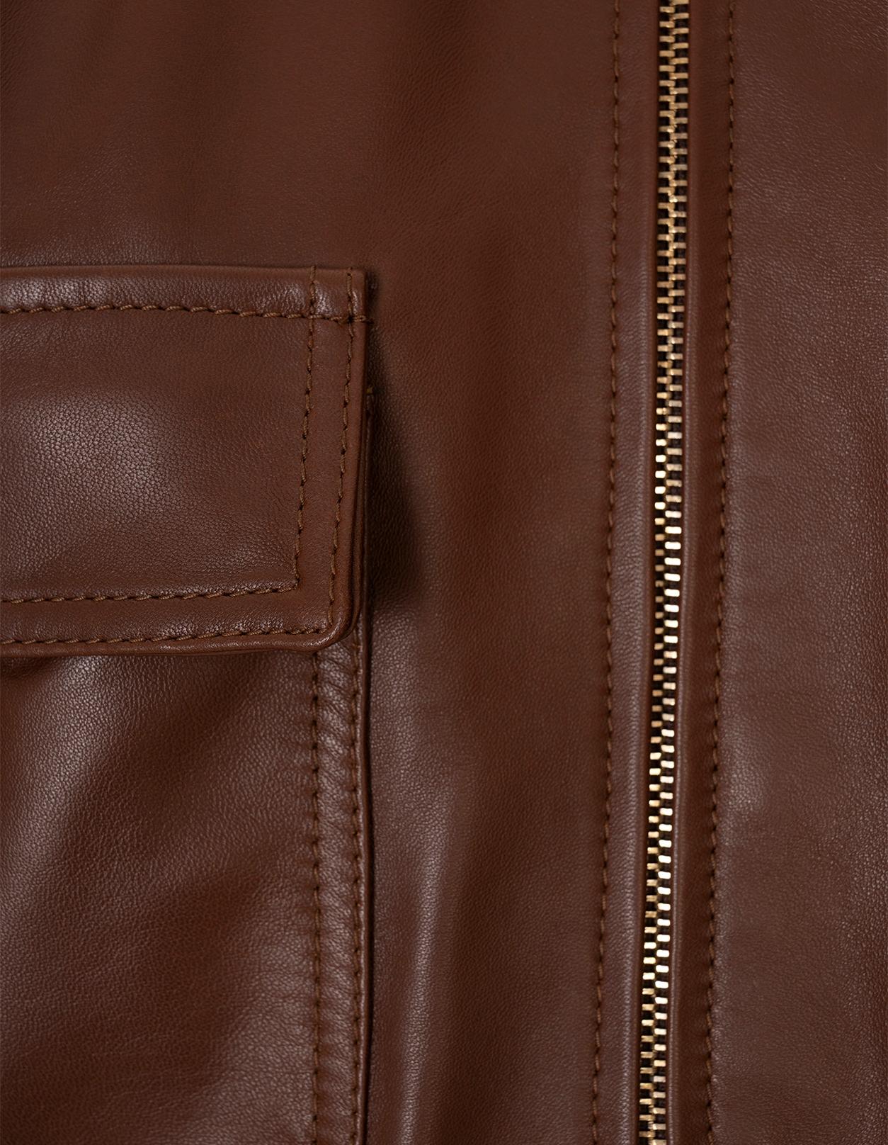 Giacca Nepet In Pelle Marrone NEPET 002 MAX MARA STUDIO