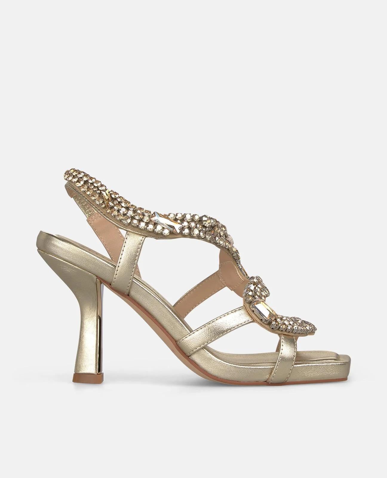 SANDALI CON TACCO A FORMA DI SERPENTE 4002 DIVABRONZE ALMA EN PENA