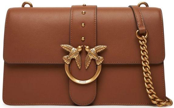 Borsa a mano media Love Bag One in pelle<BR/> 105857A0F1 L17Q PINKO