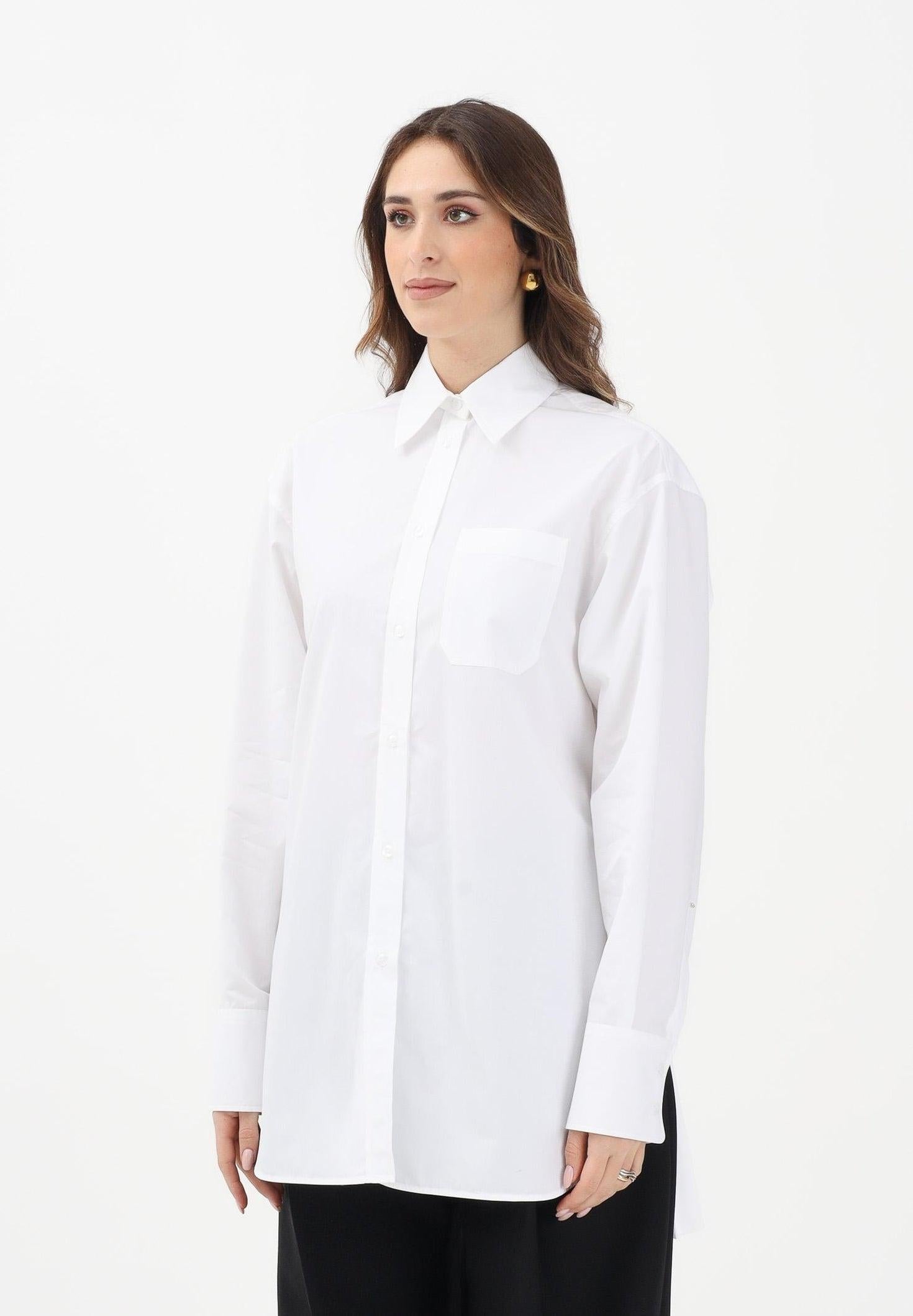 SPXNESPOLA<BR/>Over shirt con dettaglio plissé SPXNESPOLA 001 SPORTMAX