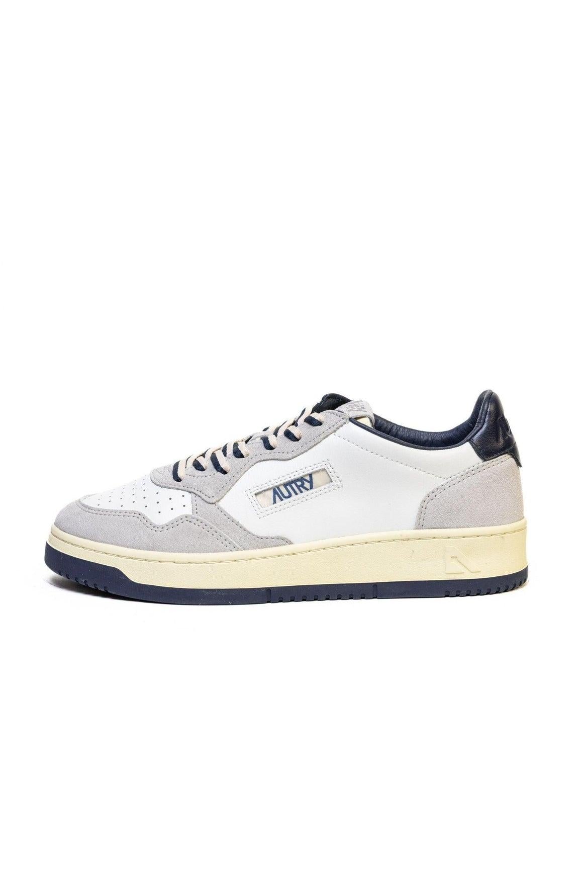 Sneakers Medalist grigie e blu in pelle scamosciata AULM BW04 AUTRY ACTION SHOES