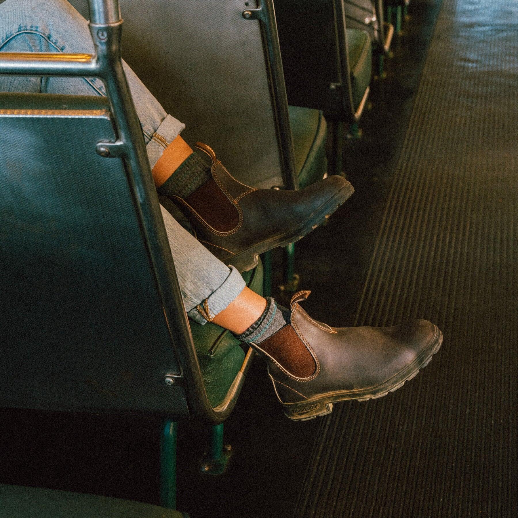 Stivaletti in pelle ORIGINALS CHELSEA BOOTS 500BC BROWN-BROWN BLUNDSTONE
