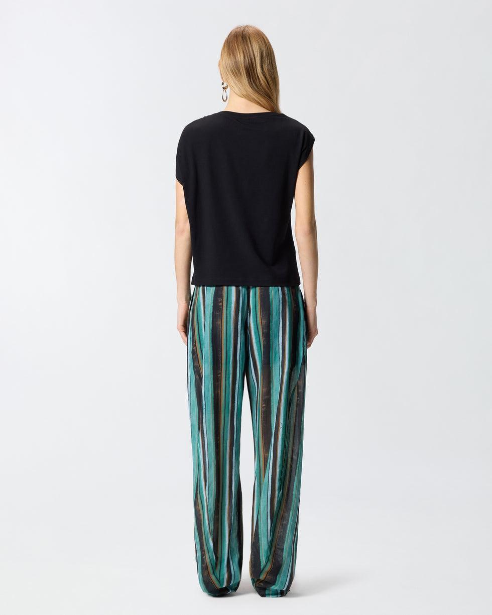 Top con dettaglio dorato<BR/> 106478A35D Z99 PINKO