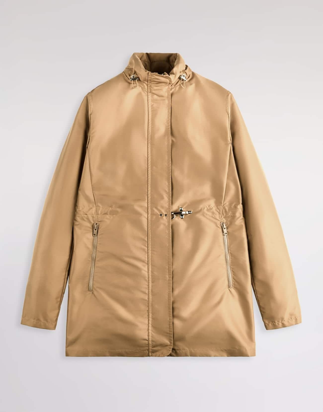 Virginia Coat in Popeline Tecnico<BR/> NAW50523960AX2 C806 FAY