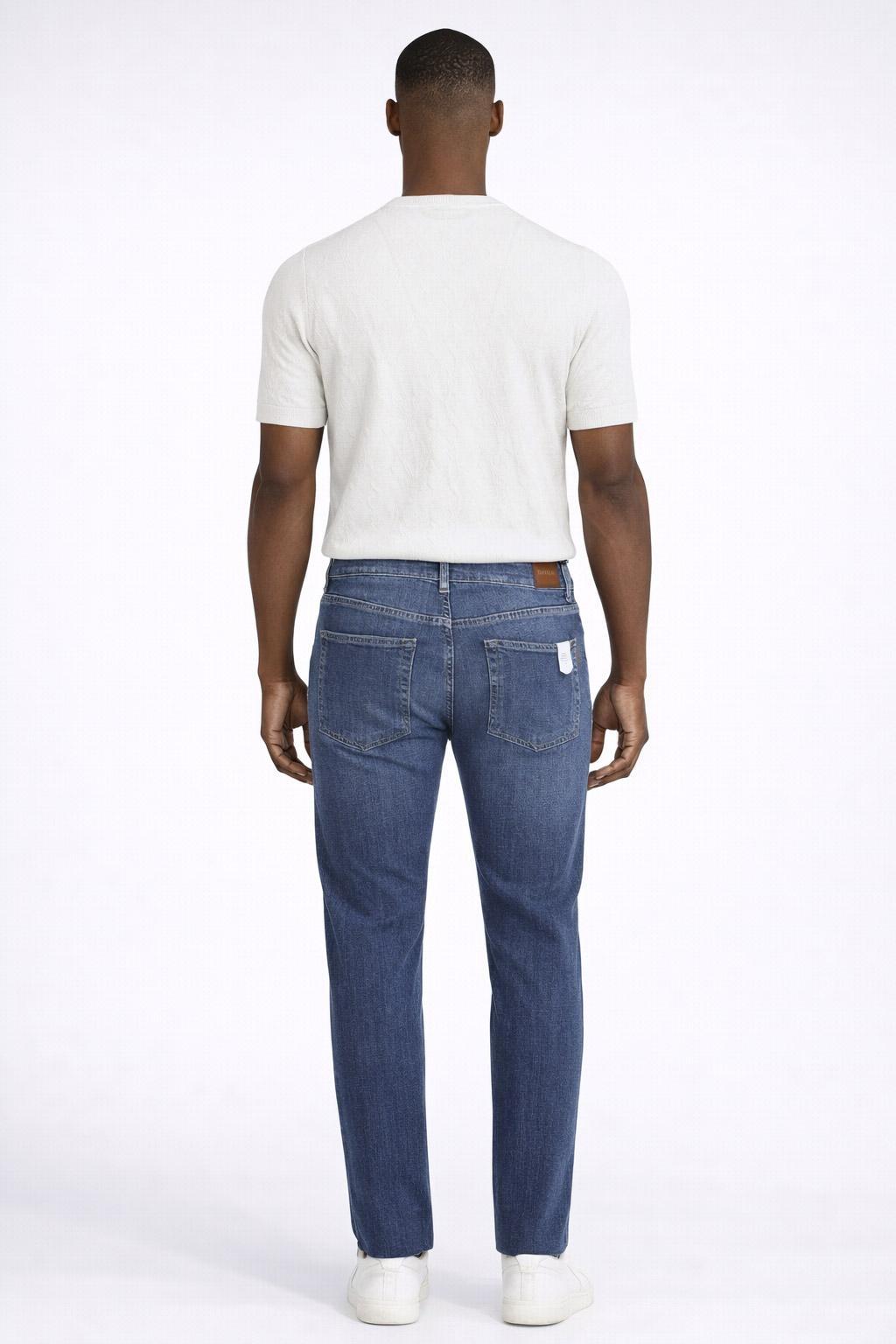 Jeans Uomo 5 Tasche Denim Stretch Used D0050 N SIVIGLIA
