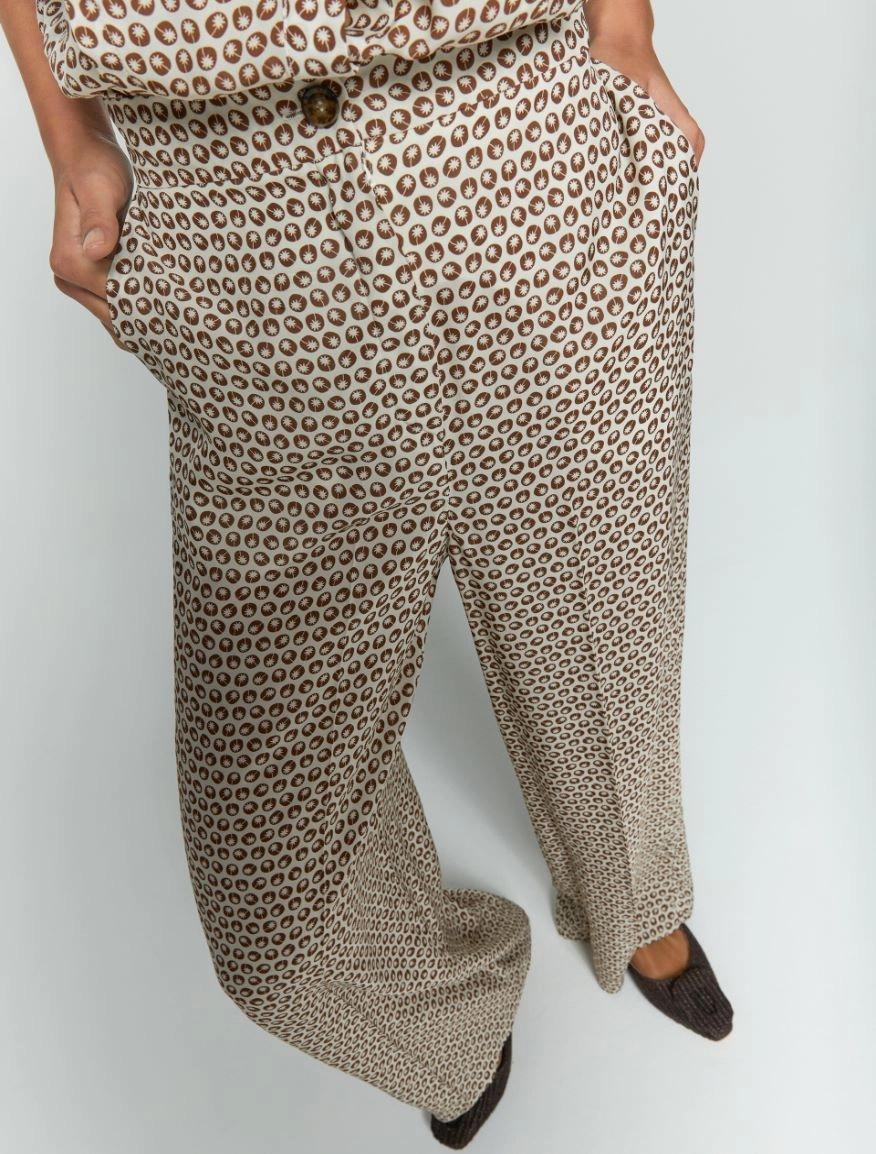 Pantaloni stampati in viscosa