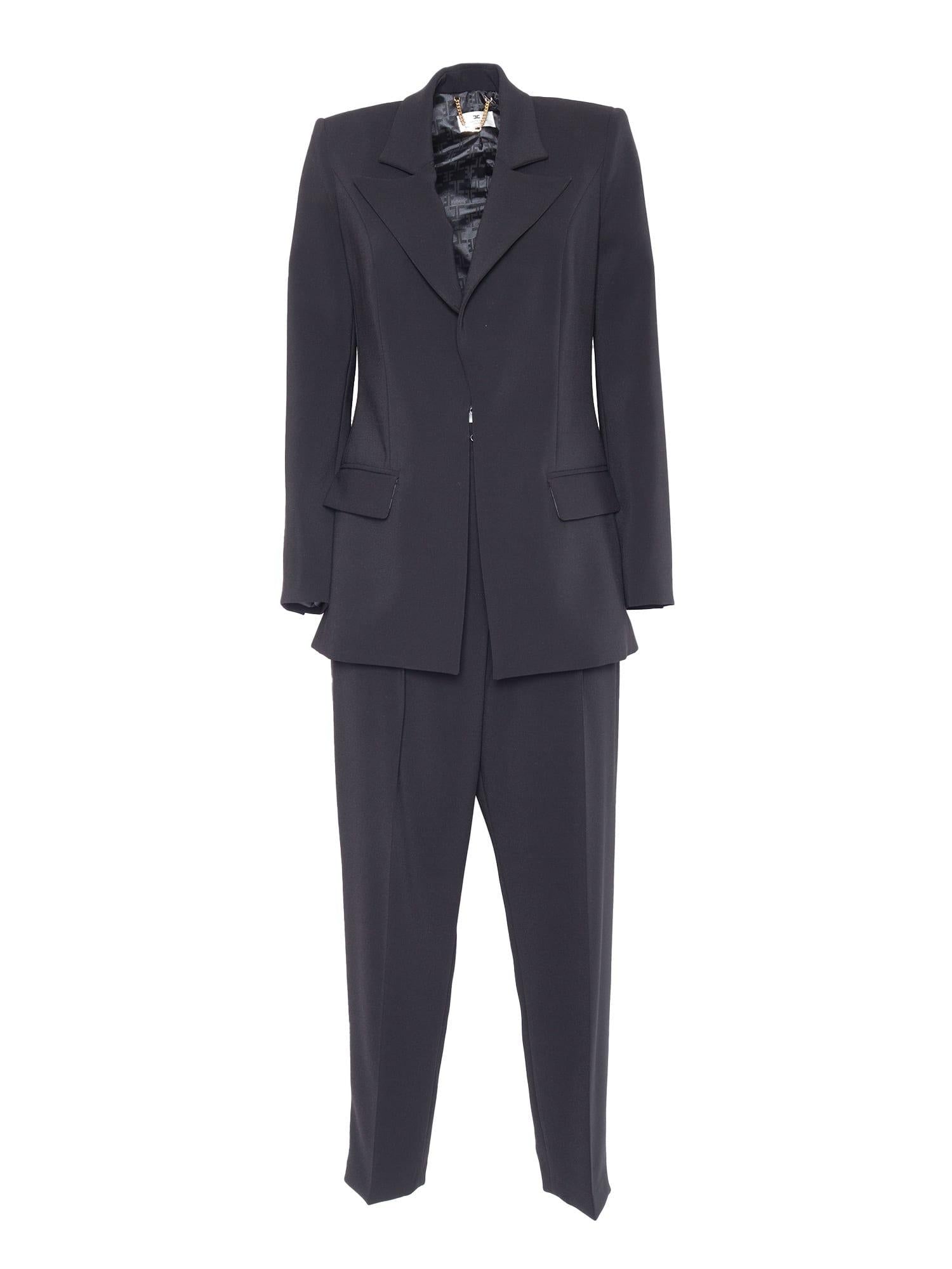 Tailleur in crêpe con decorazione logo TP00351E2 110 ELISABETTA FRANCHI