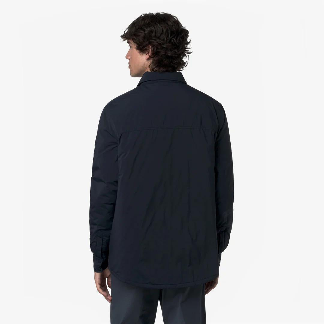 UMBERT PLAIN WARM<BR/>BLUE DEPTH<BR/>Giacca invernale corta da uomo blu K2136JW K89 K-WAY