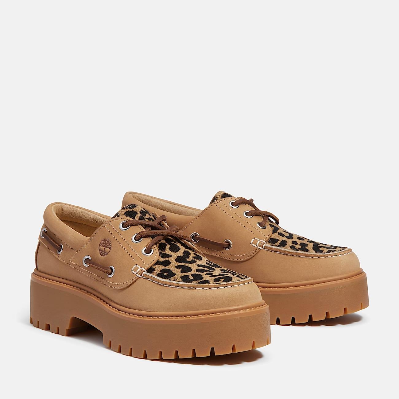 Scarpa da Barca da Donna Leopard con Plateau Stone TB0A2GVF EN31 TIMBERLAND