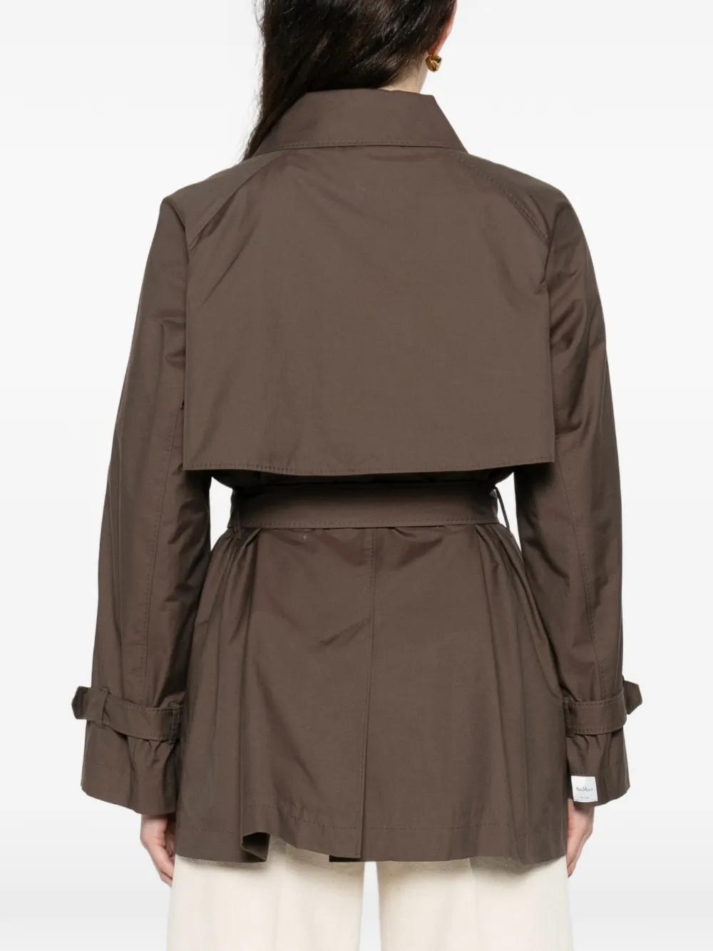 MTCCALLE<BR/>Trench crop in twill antigoccia MTCCALLE 022 MAX MARA THE CUBE