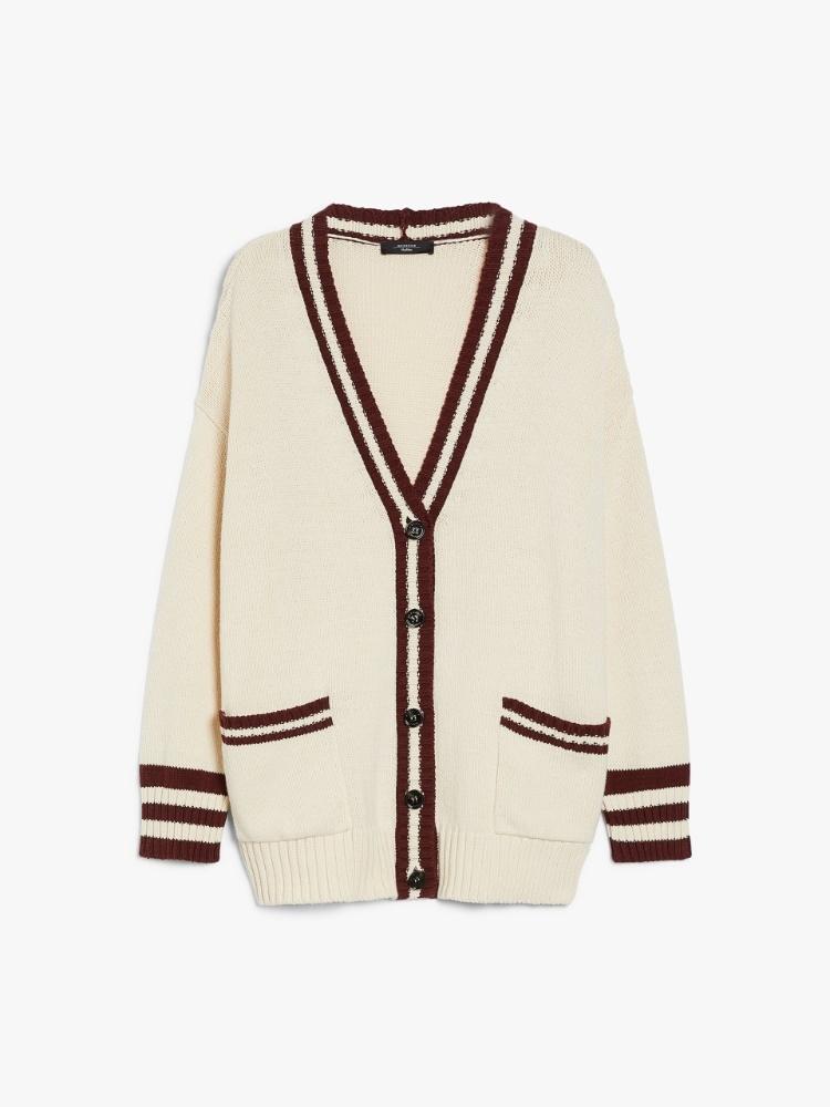 Cardigan donna in filato di cotone VICOLO 018 WEEKEND