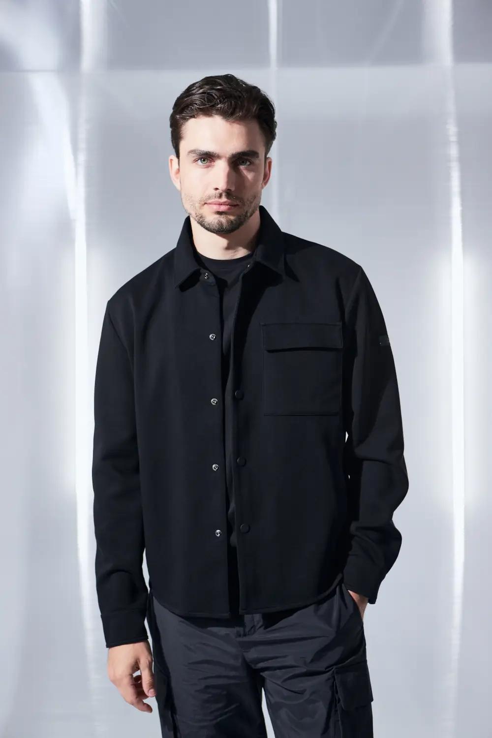 OVERSHIRT FELPA blu 1420004 BLU HESKIMO