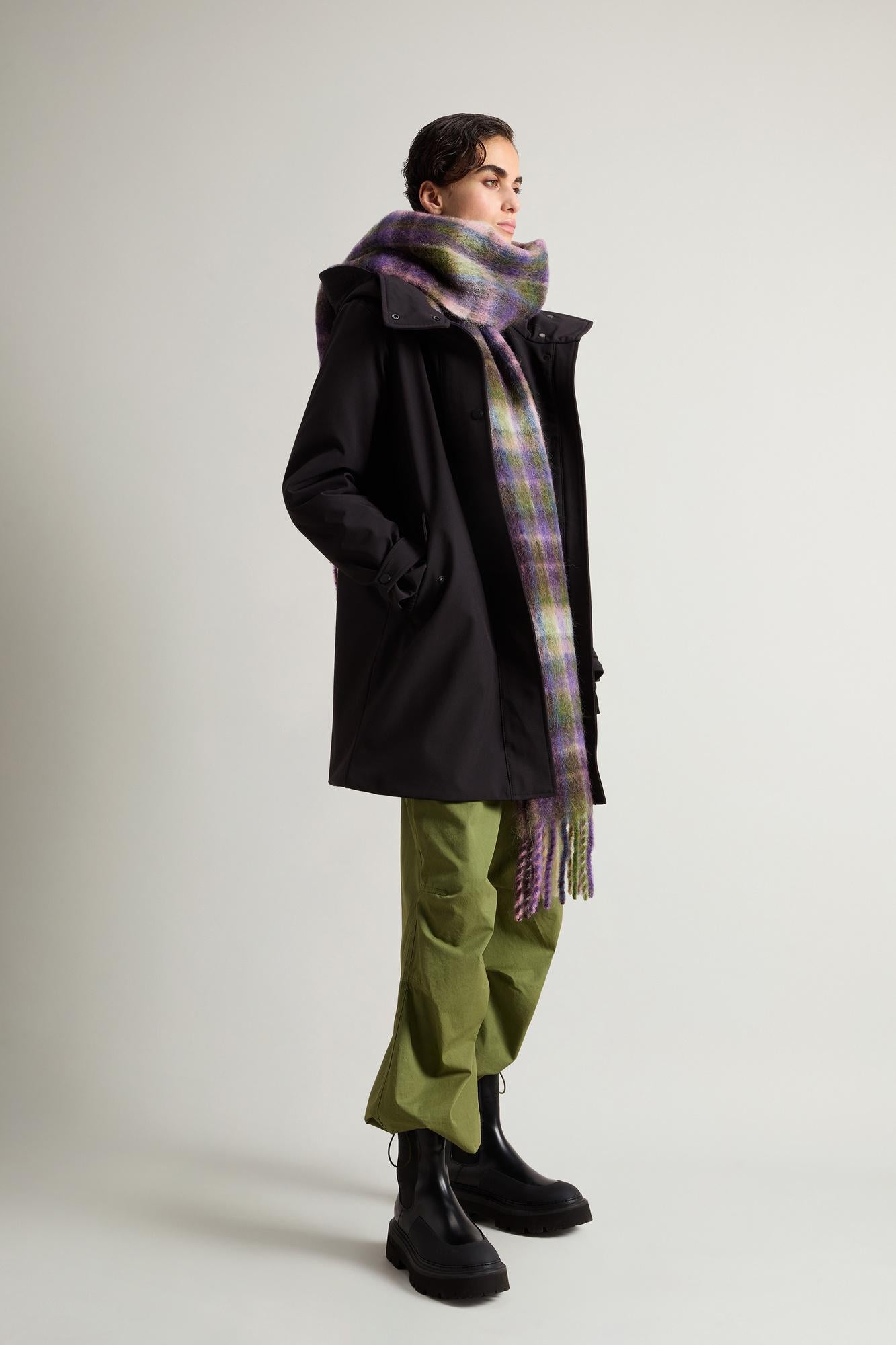 Parka donna in tessuto tecnico modello 2 in 1