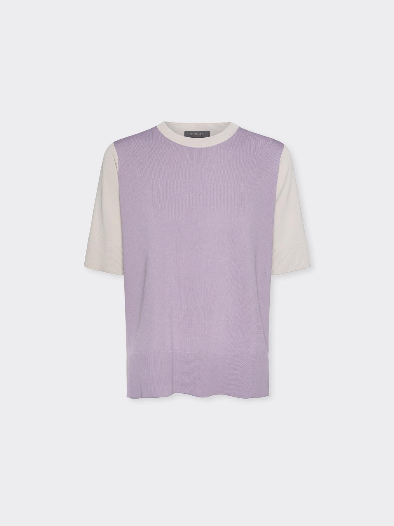 Maglia misto viscosa maniche corte<BR/> M553Z000694N A1 ELENA MIRO