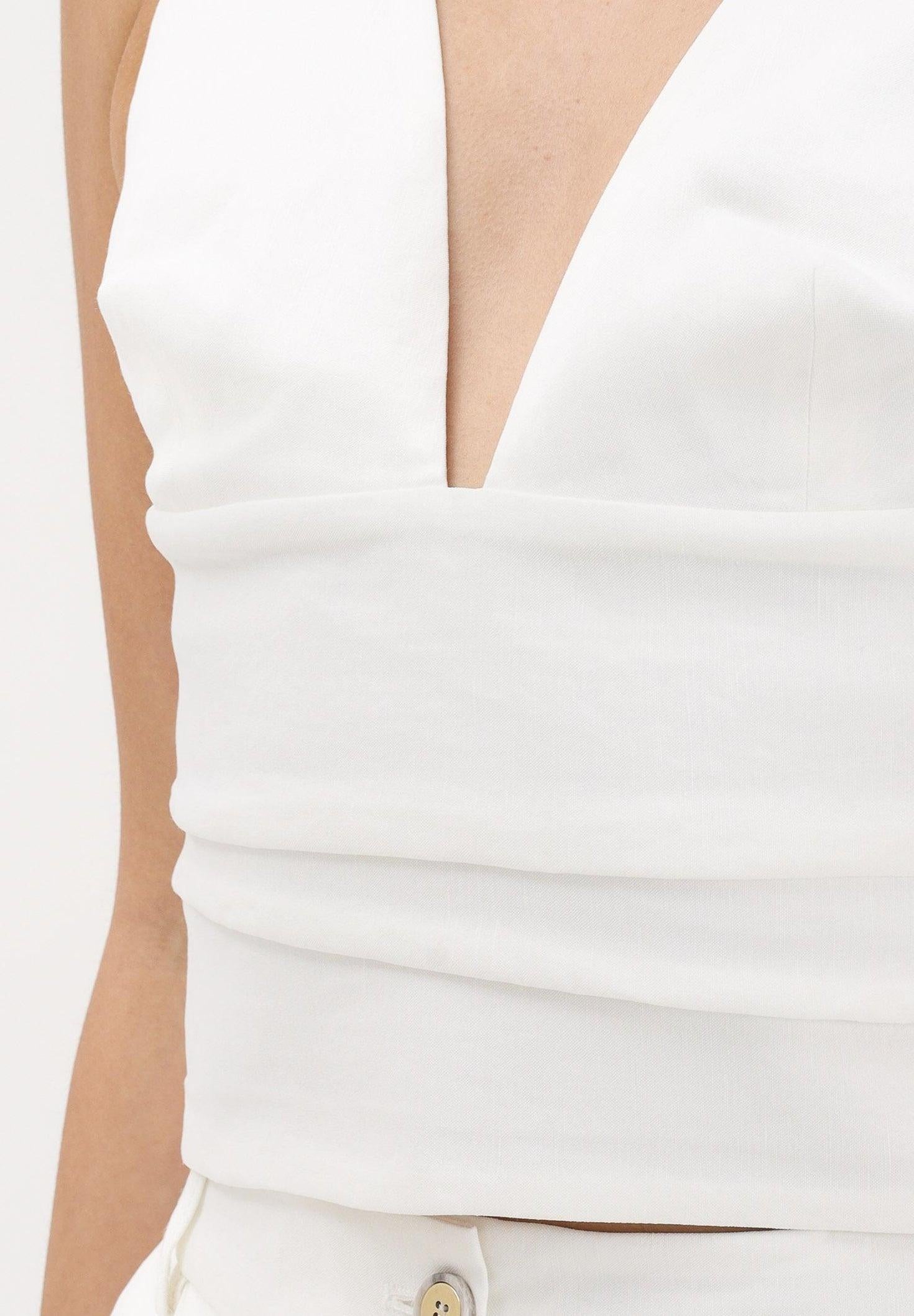 Top bianco da donna 106567A34I Z05 PINKO