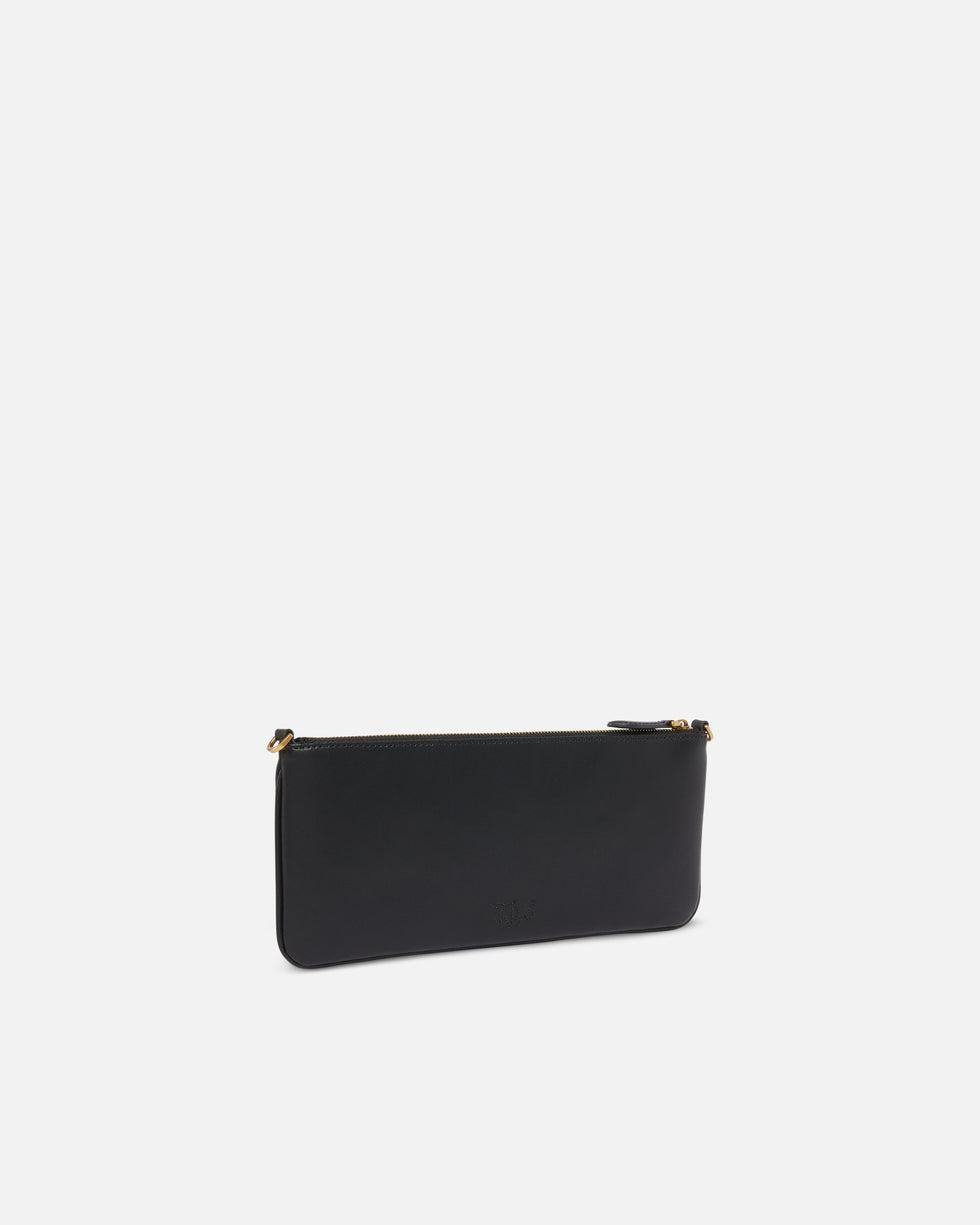 Horizontal Flat Bag in pelle<BR/> 102747A0F1 Z99Q PINKO
