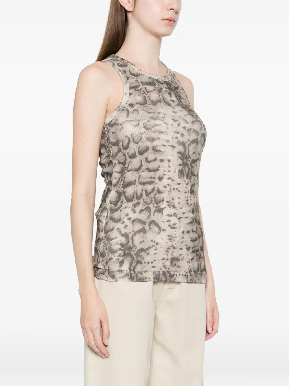 canotta con stampa pitonata<BR/><BR/> 106919A3DP CZ9 PINKO