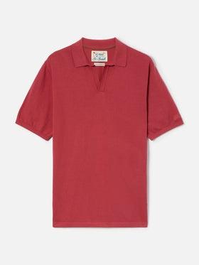 Polo Sloan senza bottoni in maglia rossa SLO0001 00037L MC2 SAINT BARTH