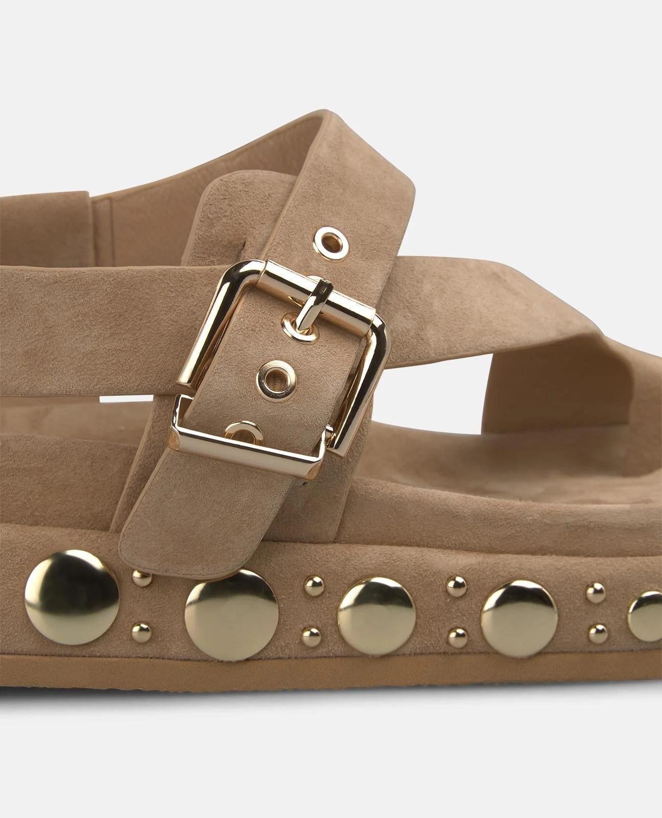Scarpa con plateau in stile sandalo 7201 SUEDESAND ALMA EN PENA