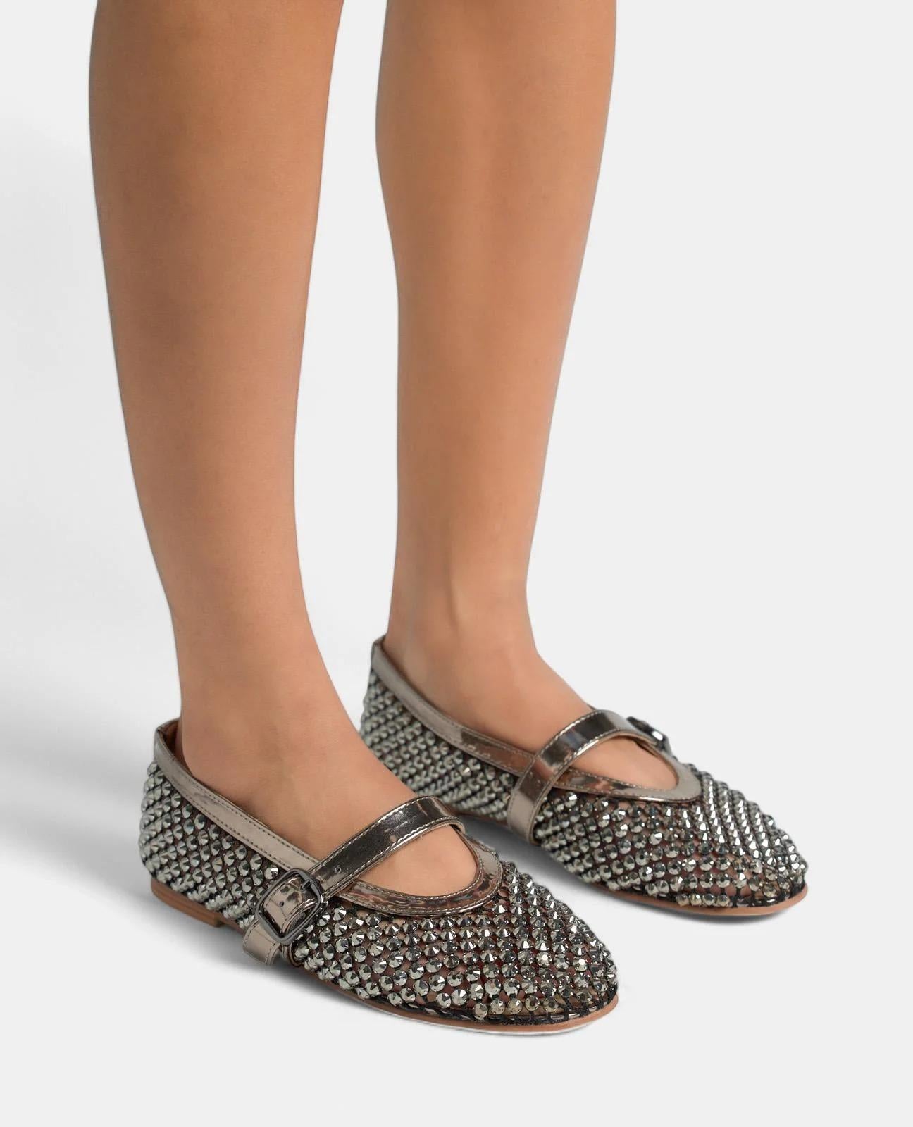 Ballerina in rete con strass 1255 MIRRORPEWTER ALMA EN PENA