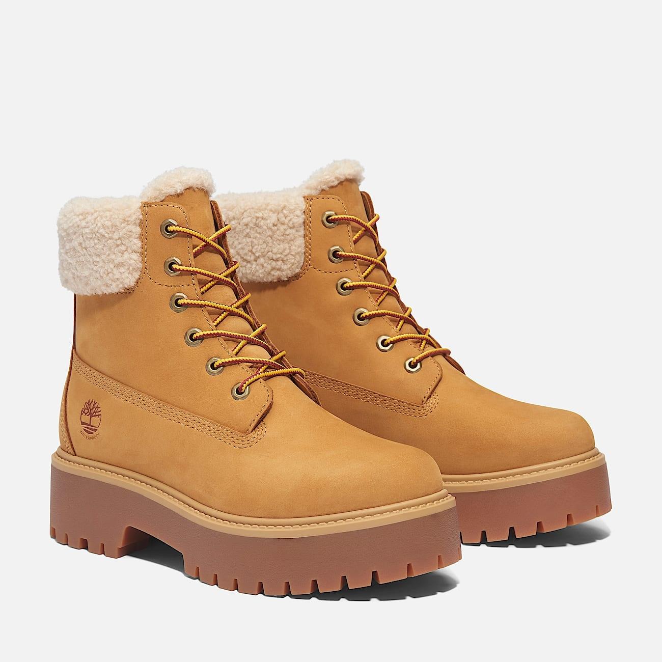 Stivale Impermeabile Foderato con Plateau Stone Street da Donna TB0A2PU6 7541 TIMBERLAND
