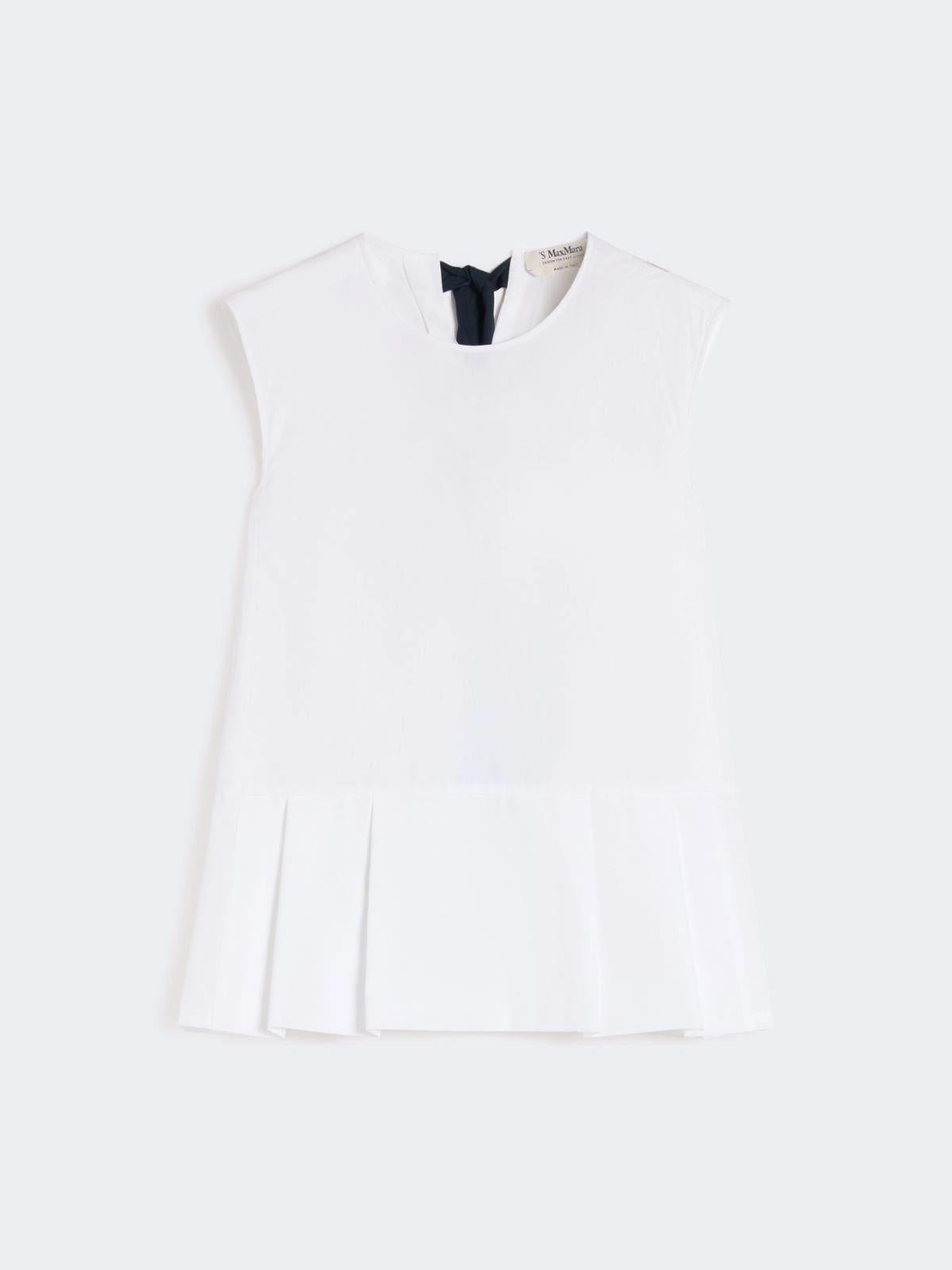 SMMBRAVA<BR/>Top in popeline di cotone - Bianco<BR/><BR/> SMMBRAVA 060 S MAX MARA