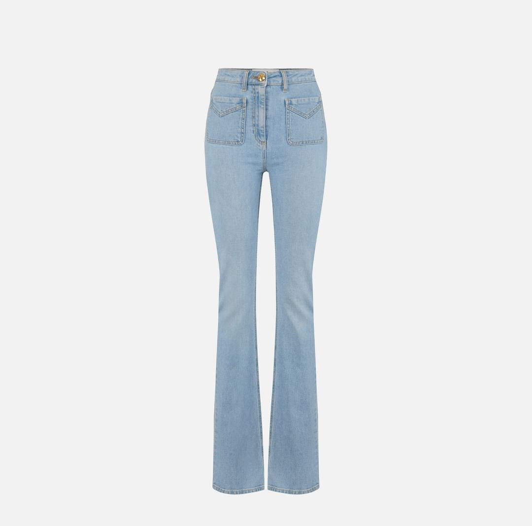 Jeans a zampetta con taschini PJ24N61E2 192 ELISABETTA FRANCHI