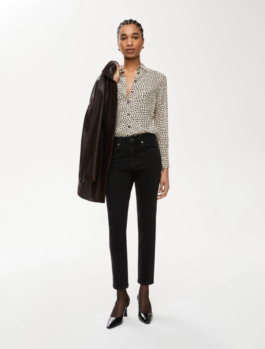 Camicia in seta stampata VULCANO 004 IBLUES