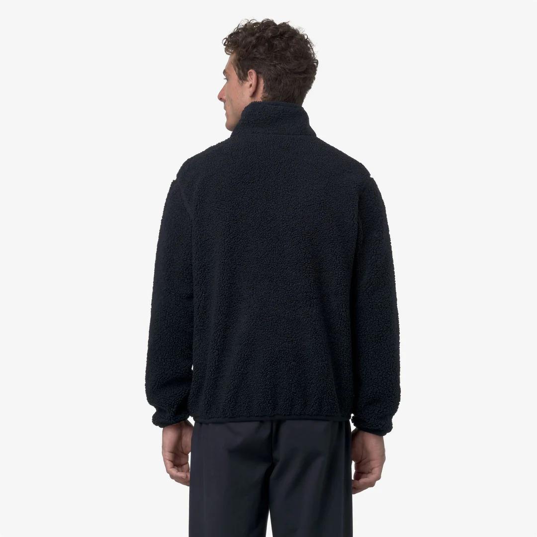 PASCAL SHERPA POLAR REVERSIBLE<BR/>BLUE DEPTH-BLUE DEPTH<BR/>Giacca in pile reversibile blu da uomo con effetto sherpa K3132PW A2B K-WAY