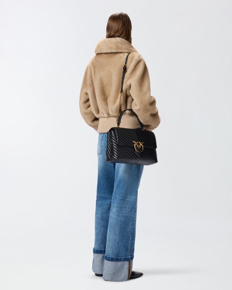 Big Lady Love Bag Puff Chevron 10042A0GK Z99Q PINKO