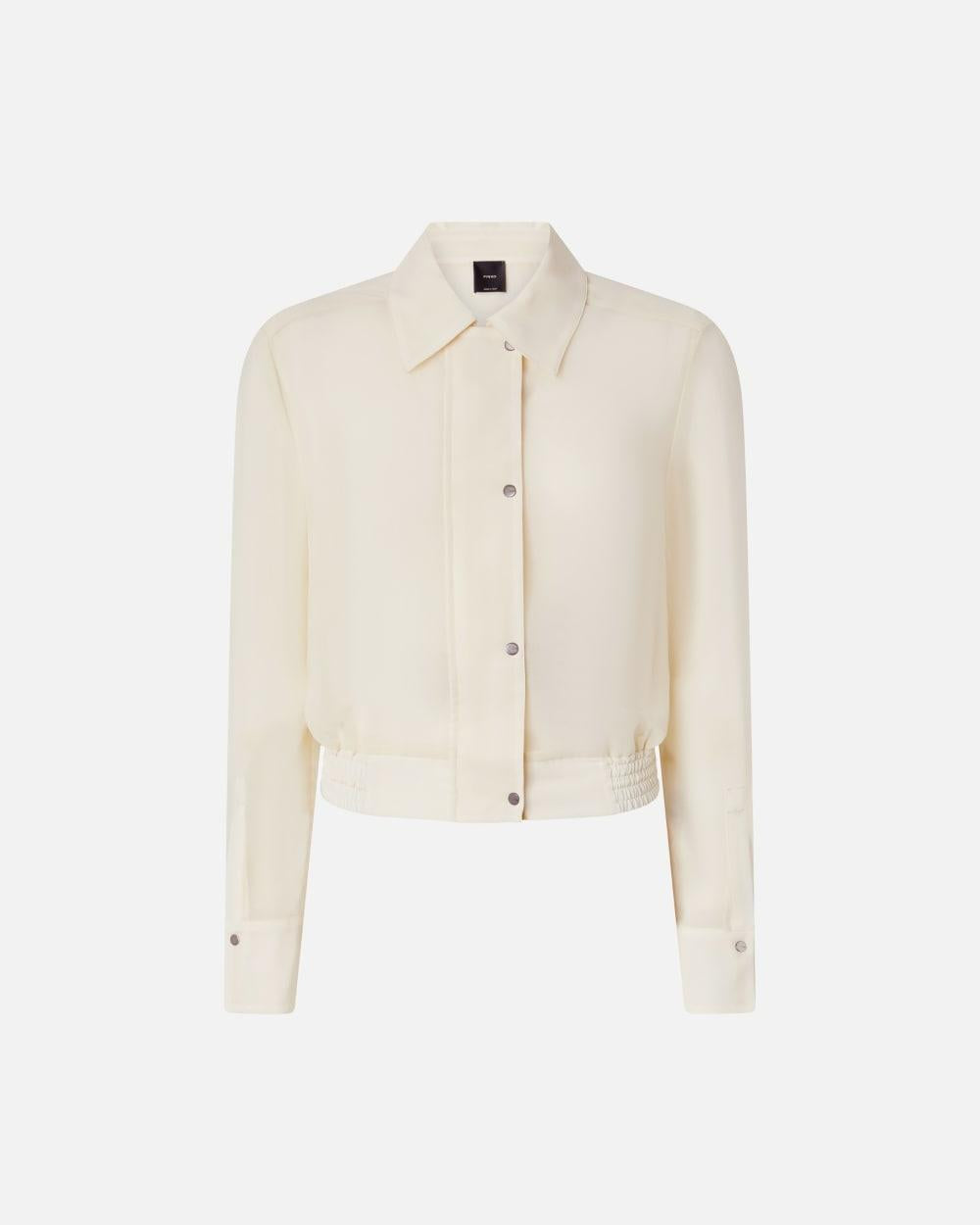 Camicetta leggera linea bomber in georgette