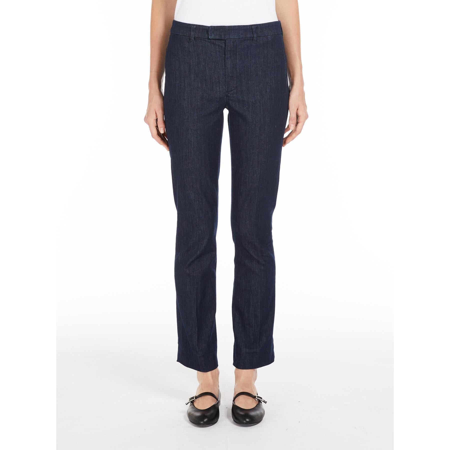 Pantalone donna in cotone elasticizzato denim UBERTI 001 S MAX MARA