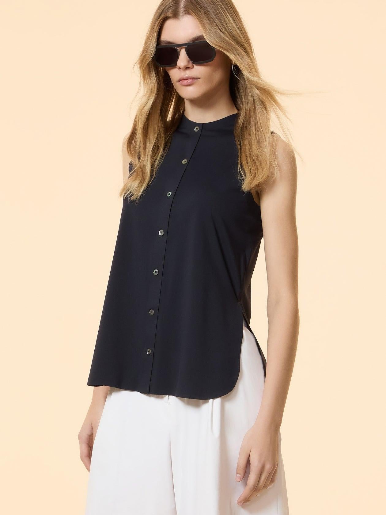 Oxford Sleeveless Wom Shirt<BR/> 26752 60 RRD