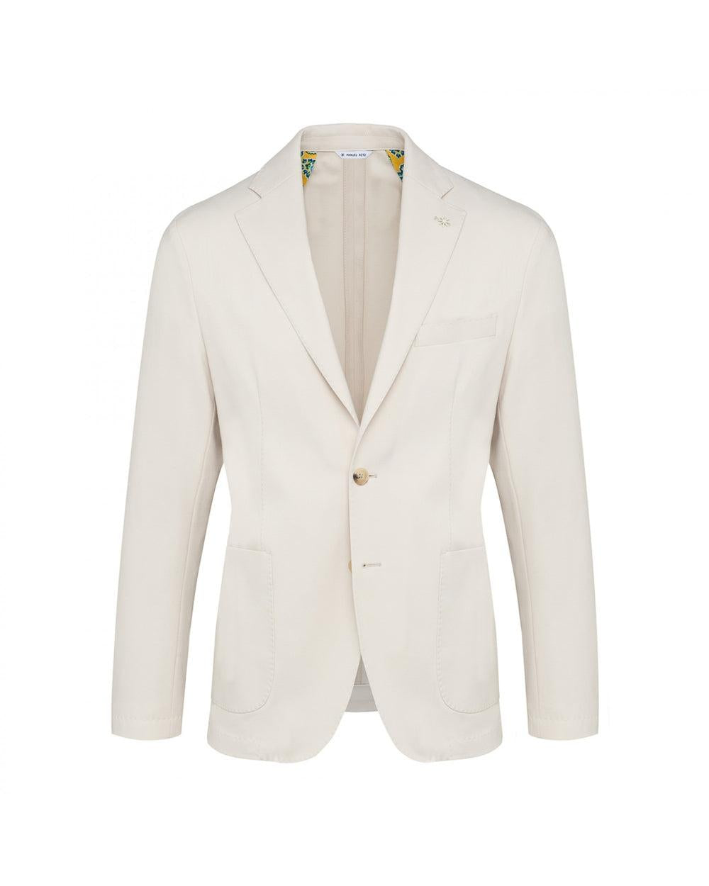 giacca nuvola punto milano stretch beige 3832G2728MC253272 21 MANUEL RITZ