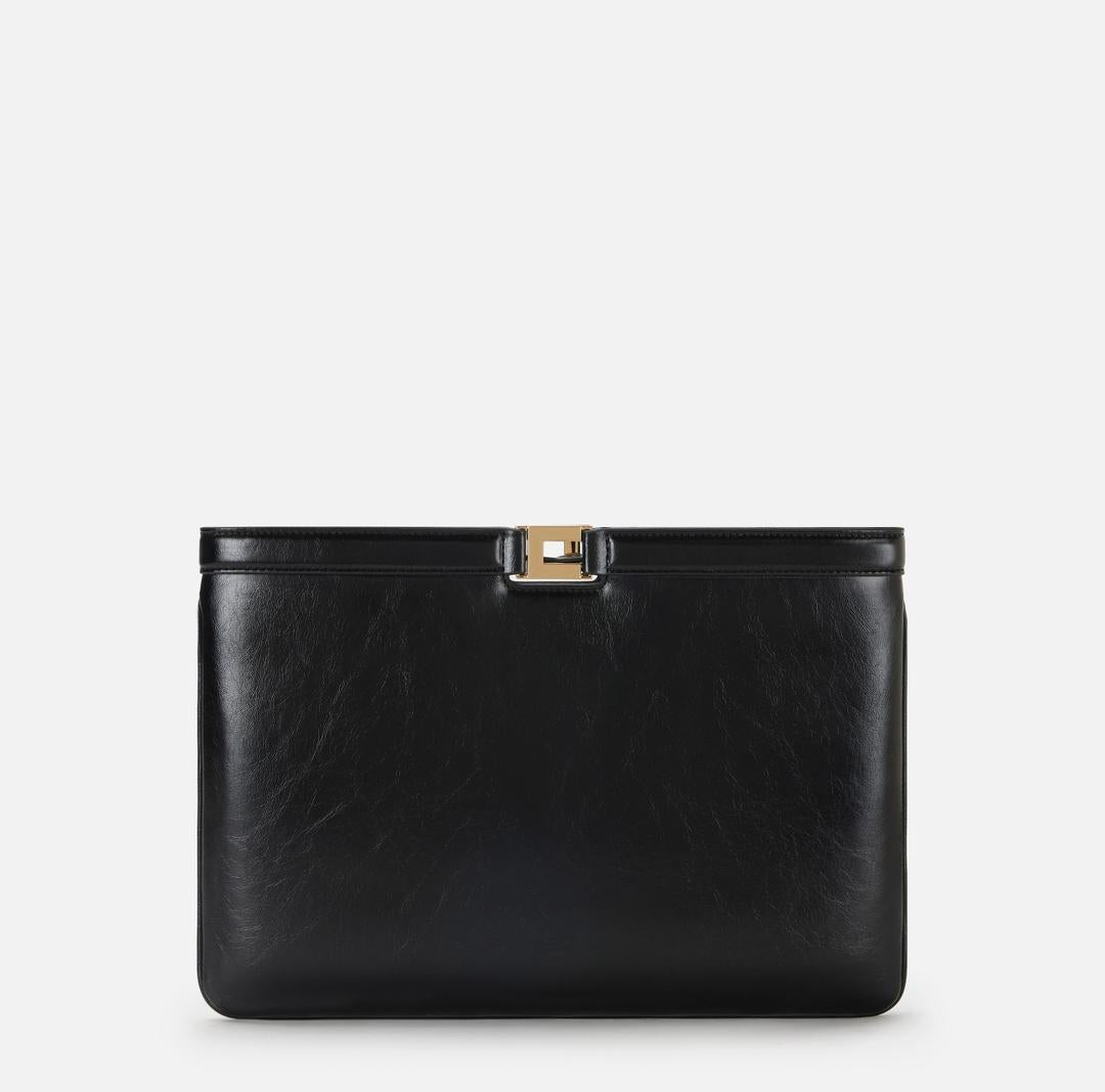 Borsa a busta effetto naplak BS18A61E2 110 ELISABETTA FRANCHI