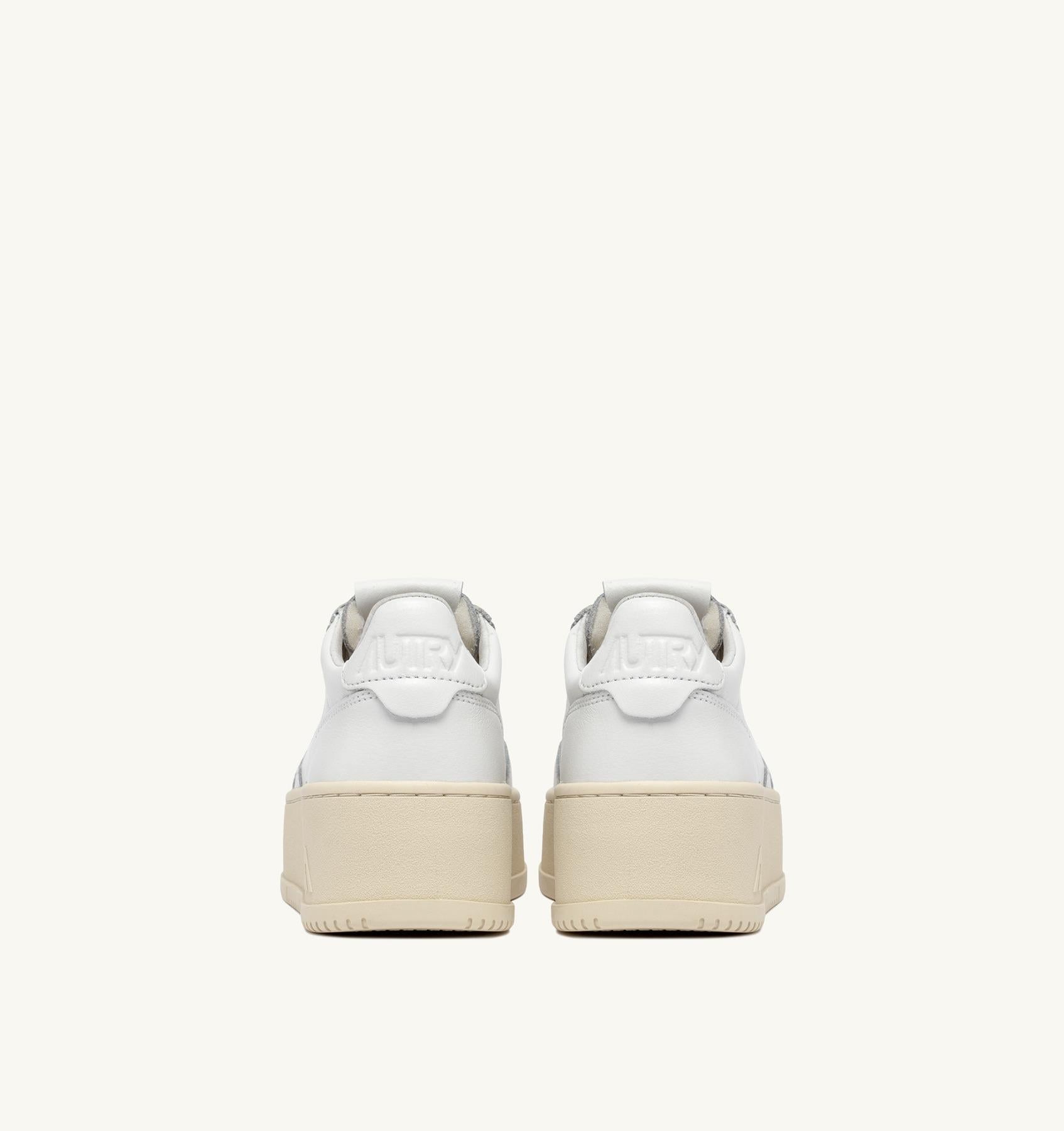 SNEAKERS MEDALIST PLATFORM IN PELLE BIANCA PTLW LL15 AUTRY ACTION SHOES
