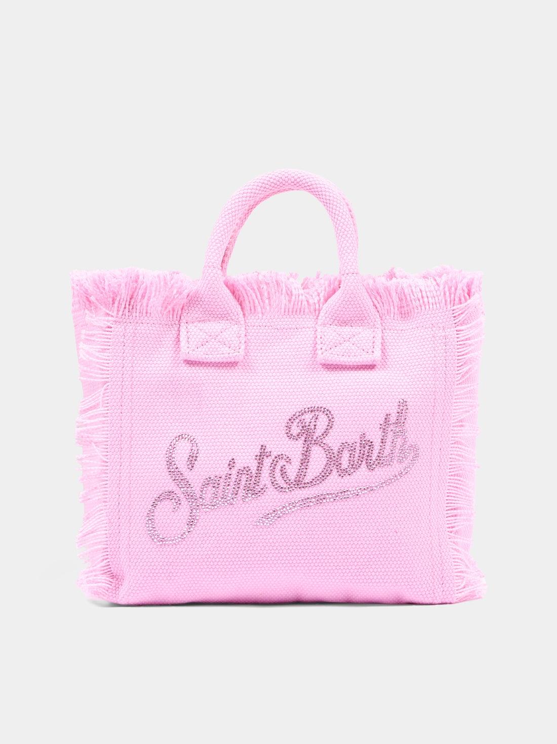 Borsa rosa Vanity Mini logo strass VAMI001 00403L MC2 SAINT BARTH