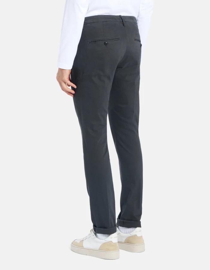 Pantaloni Gaubert slim in gabardina mano calda<BR/> UP235GSE043PTD 910 DONDUP