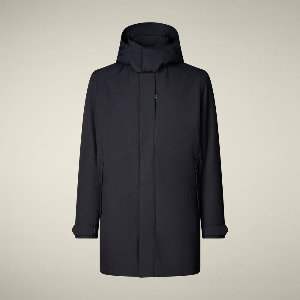 Cappotto uomo mod. Sid blu nero<BR/> D41584M 90010 SAVE THE DUCK