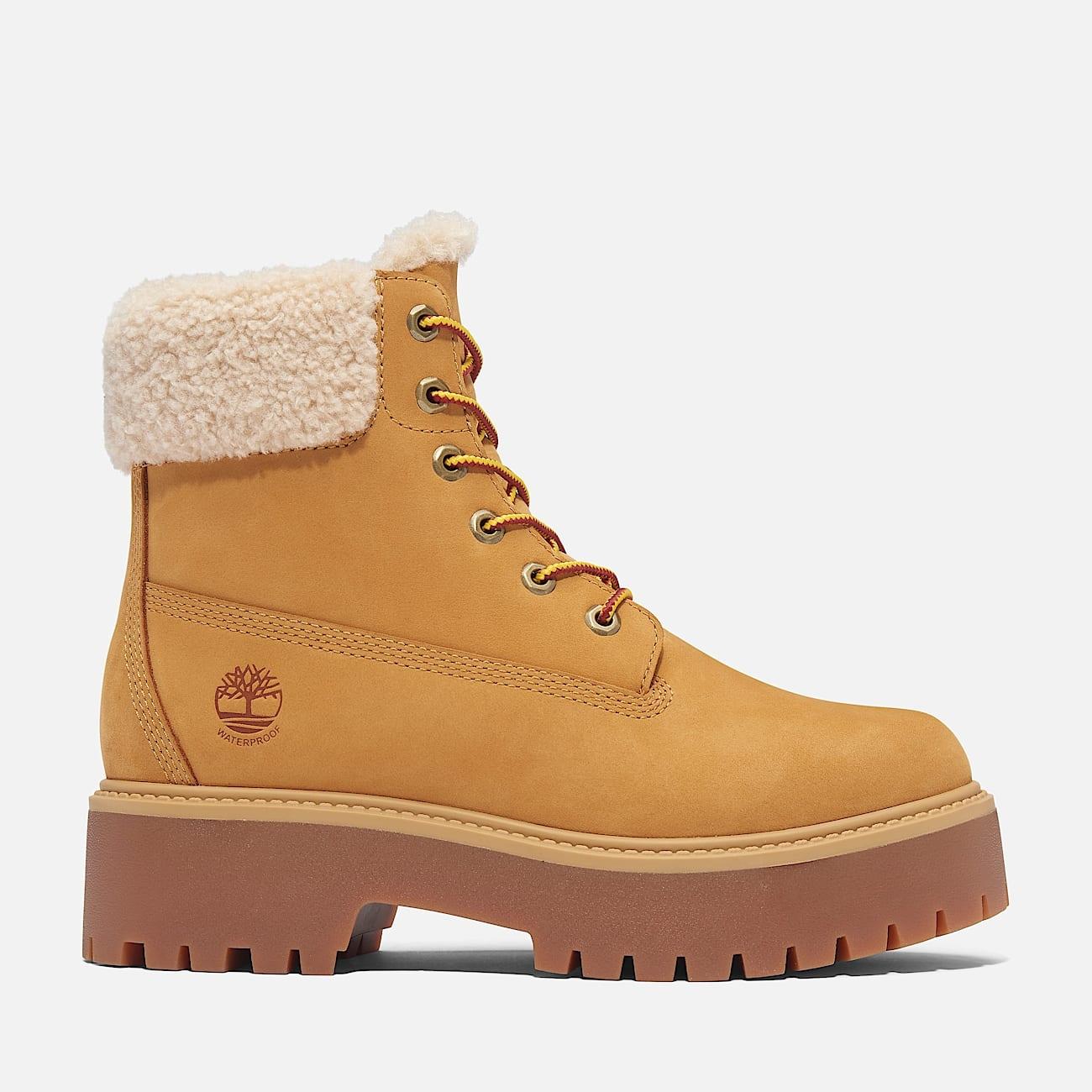 Stivale Impermeabile Foderato con Plateau Stone Street da Donna TB0A2PU6 7541 TIMBERLAND