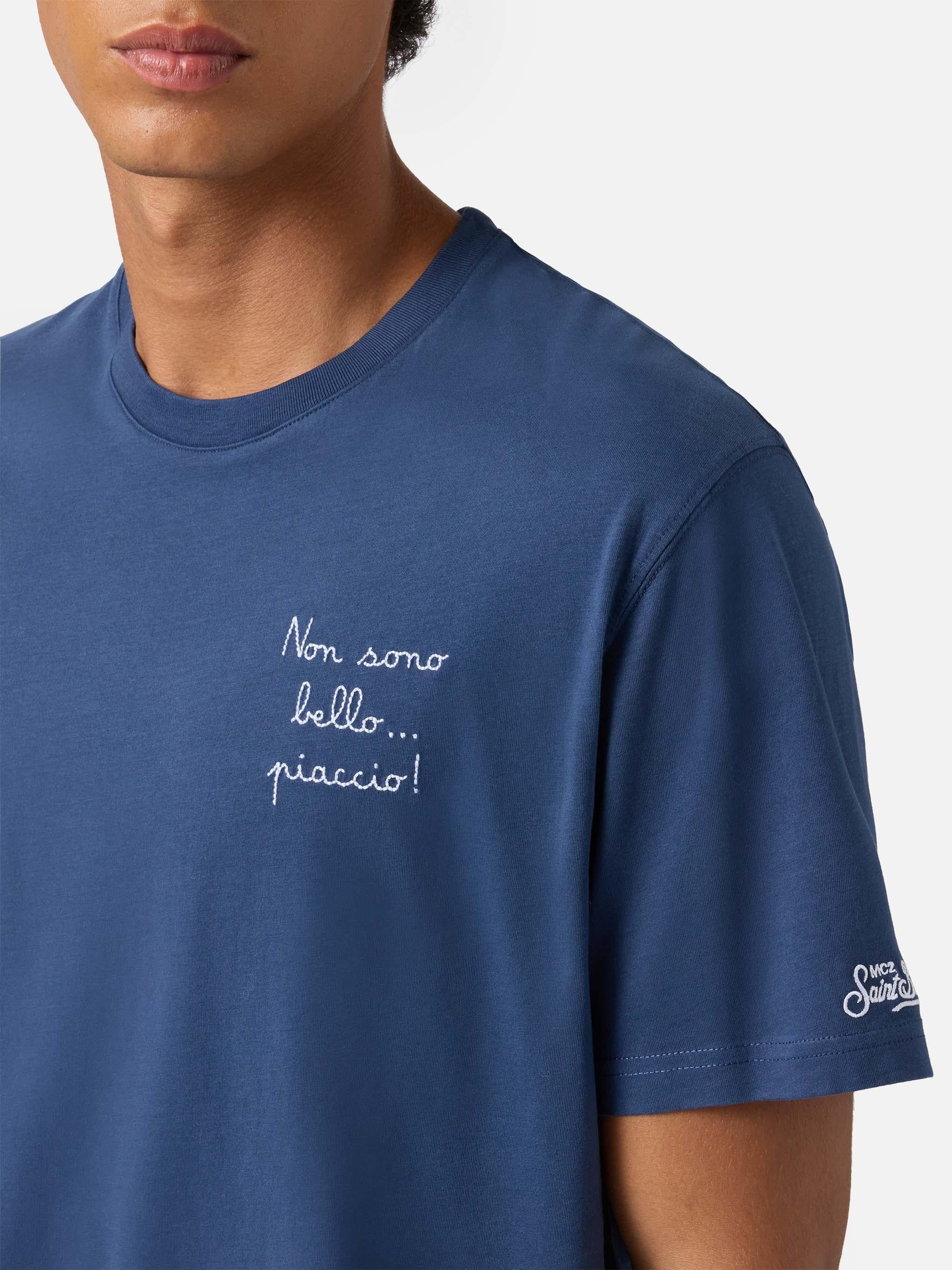 T-shirt Arnott Warm in cotone con ricamo Non sono bello
piaccio! ARN0004 00686I MC2 SAINT BARTH