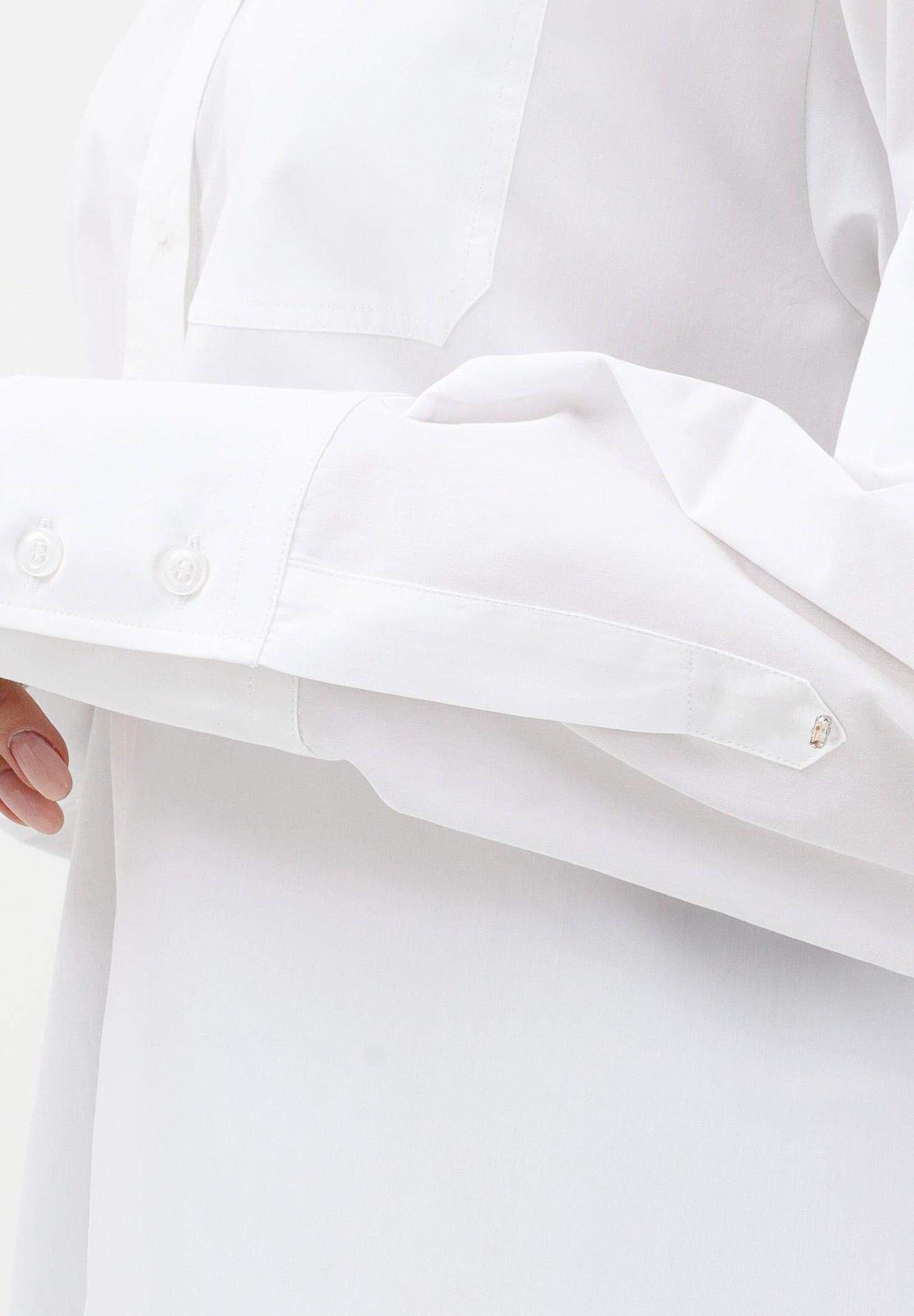 SPXNESPOLA<BR/>Over shirt con dettaglio plissé SPXNESPOLA 001 SPORTMAX