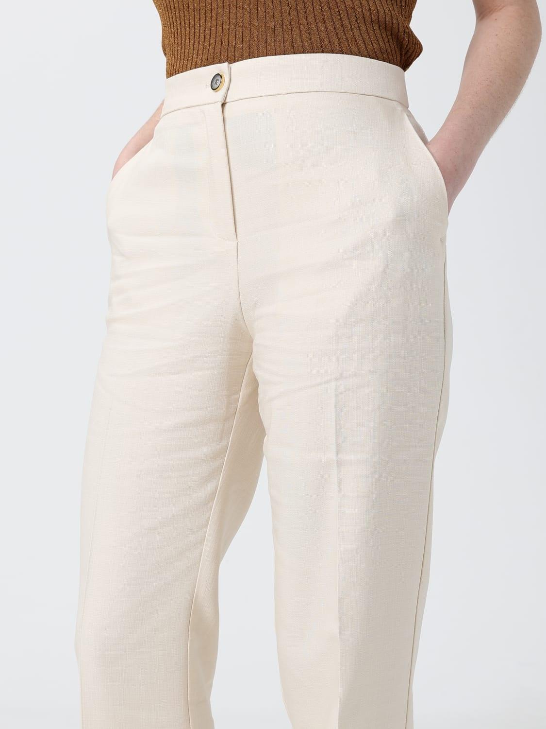 Pantaloni con piega stirata<BR/> 107595A2W6 C00 PINKO