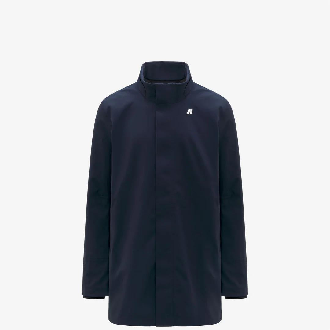 DUKE BONDED<BR/>BLUE DEPTH-BLUE DEPTHS<BR/>Giacca Invernale Uomo Blu Depth con Cappuccio Staccabile K6116YW A2B K-WAY