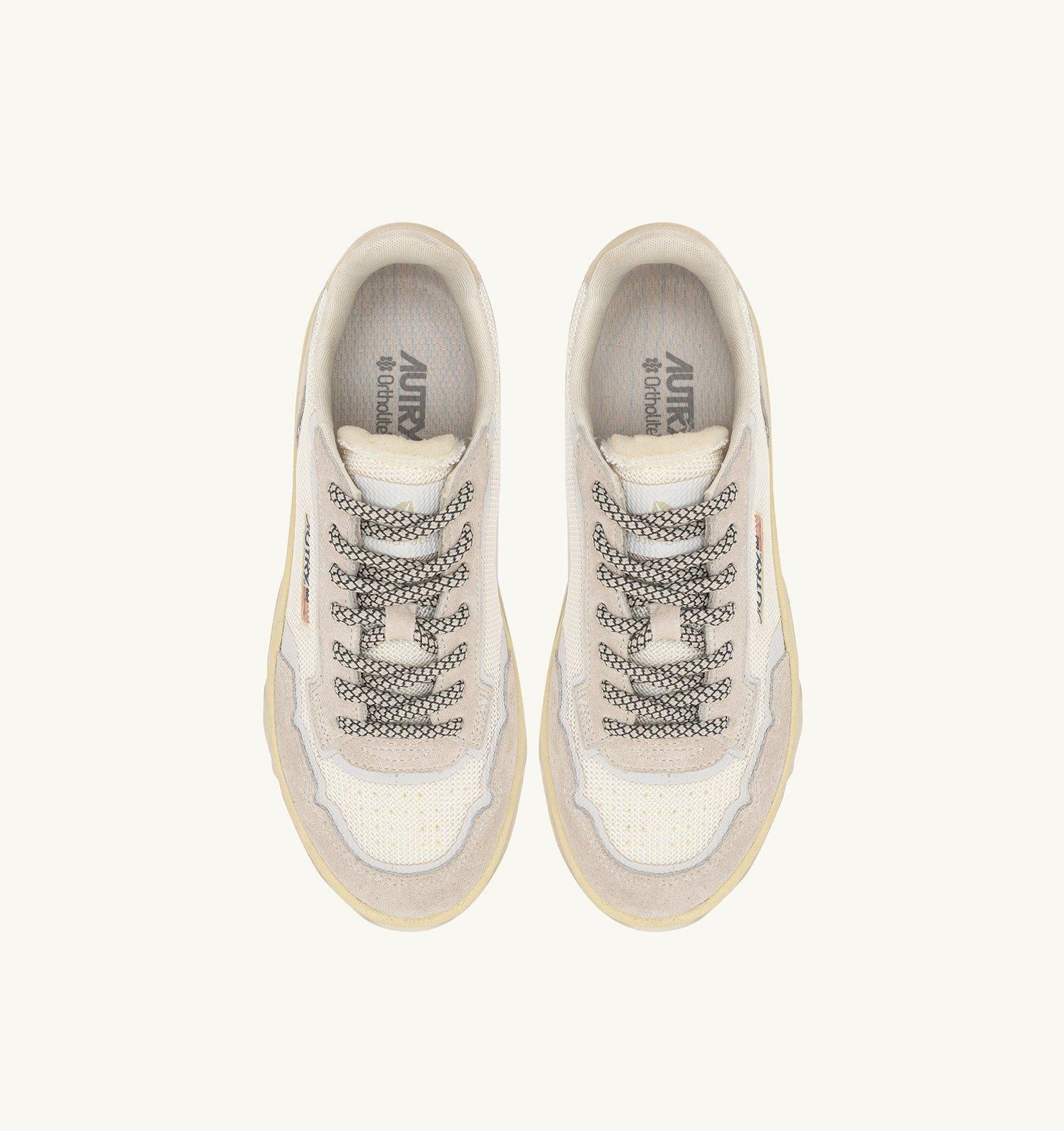 SNEAKERS WILDPACE LOW IN MESH E SUEDE COLORE BIANCO E MARSHMALLOW